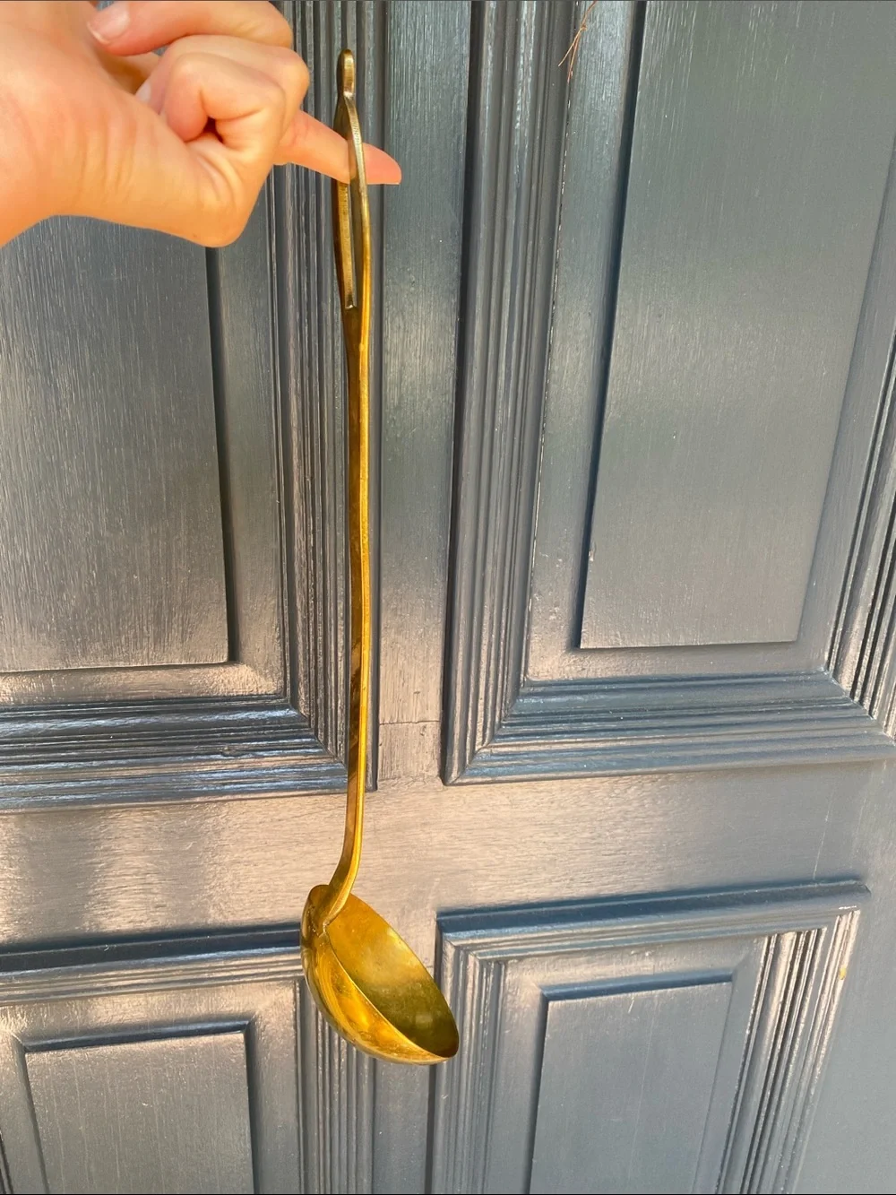 Vintage Brass Serving Ladle - Gold Finish Number 2